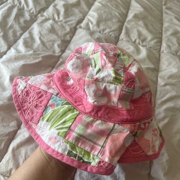 Janie and Jack Baby Girl Floral Cotton Hat 2T-3T - Picture 4 of 5